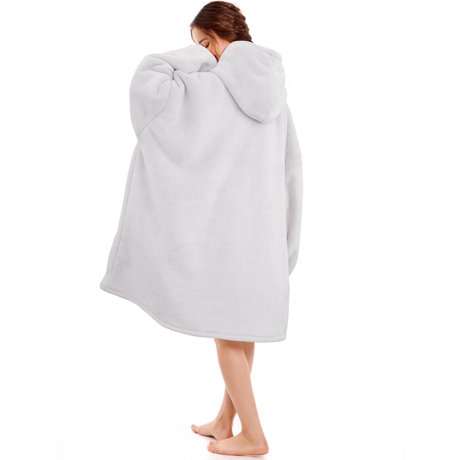 Narecte Cozy Oversized Blanket Hoodie Wearable Blanket Adults Soft Hooded Blanket Hoodie Birthday Gifts for Women Christmas