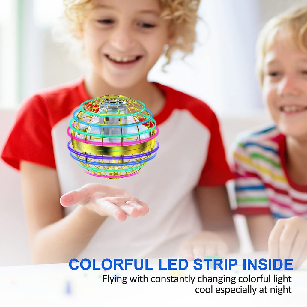 2025 Flying Orb Ball Toy,Cosmic Globe Boomerang Hover Ball Galactic Fidget Spinner, Hand Drone Orbit, Cool Toys Gift for 6 7 8 9 10+ Year Old Boys Girls Teens Outdoor Toys(Pink)