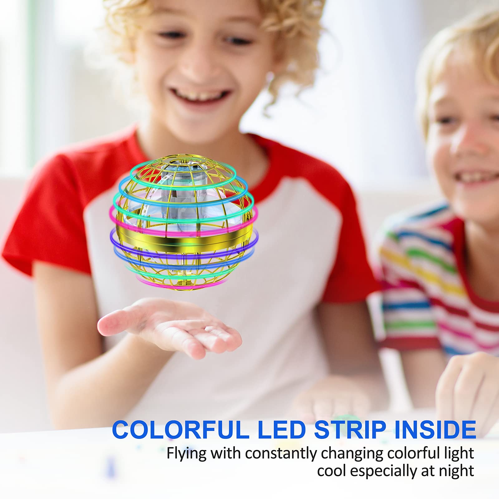 2025 Flying Orb Ball Toy,Cosmic Globe Boomerang Hover Ball Galactic Fidget Spinner, Hand Drone Orbit, Cool Toys Gift for 6 7 8 9 10+ Year Old Boys Girls Teens Outdoor Toys(Pink)