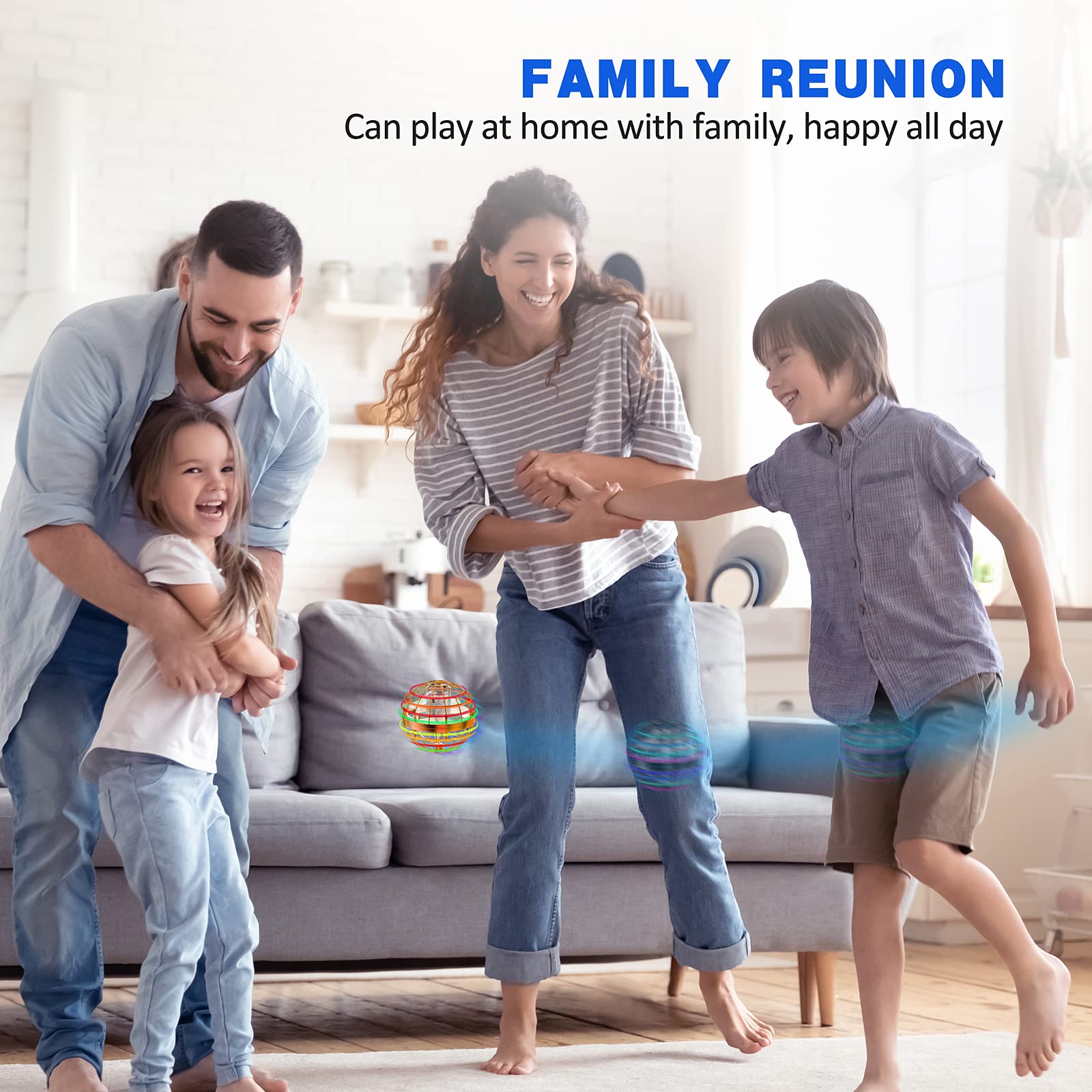 2025 Flying Orb Ball Toy,Cosmic Globe Boomerang Hover Ball Galactic Fidget Spinner, Hand Drone Orbit, Cool Toys Gift for 6 7 8 9 10+ Year Old Boys Girls Teens Outdoor Toys(Pink)