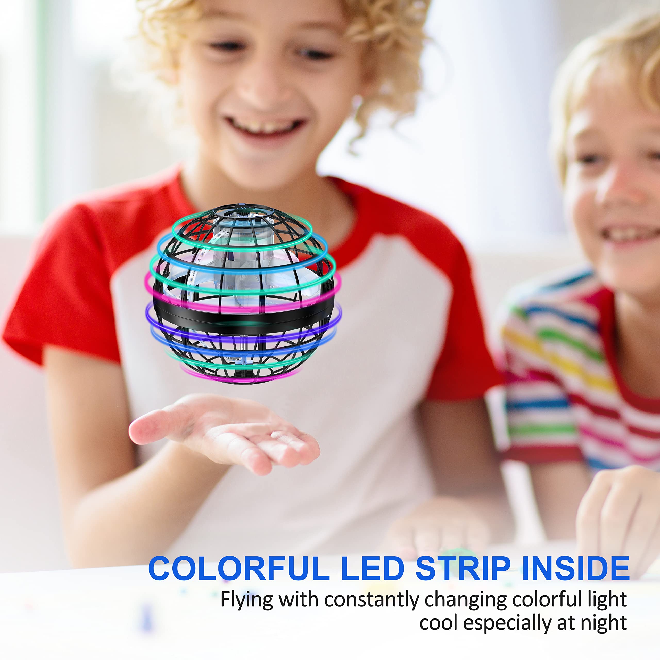 2025 Flying Orb Ball Toy,Cosmic Globe Boomerang Hover Ball Galactic Fidget Spinner, Hand Drone Orbit, Cool Toys Gift for 6 7 8 9 10+ Year Old Boys Girls Teens Outdoor Toys(Pink)