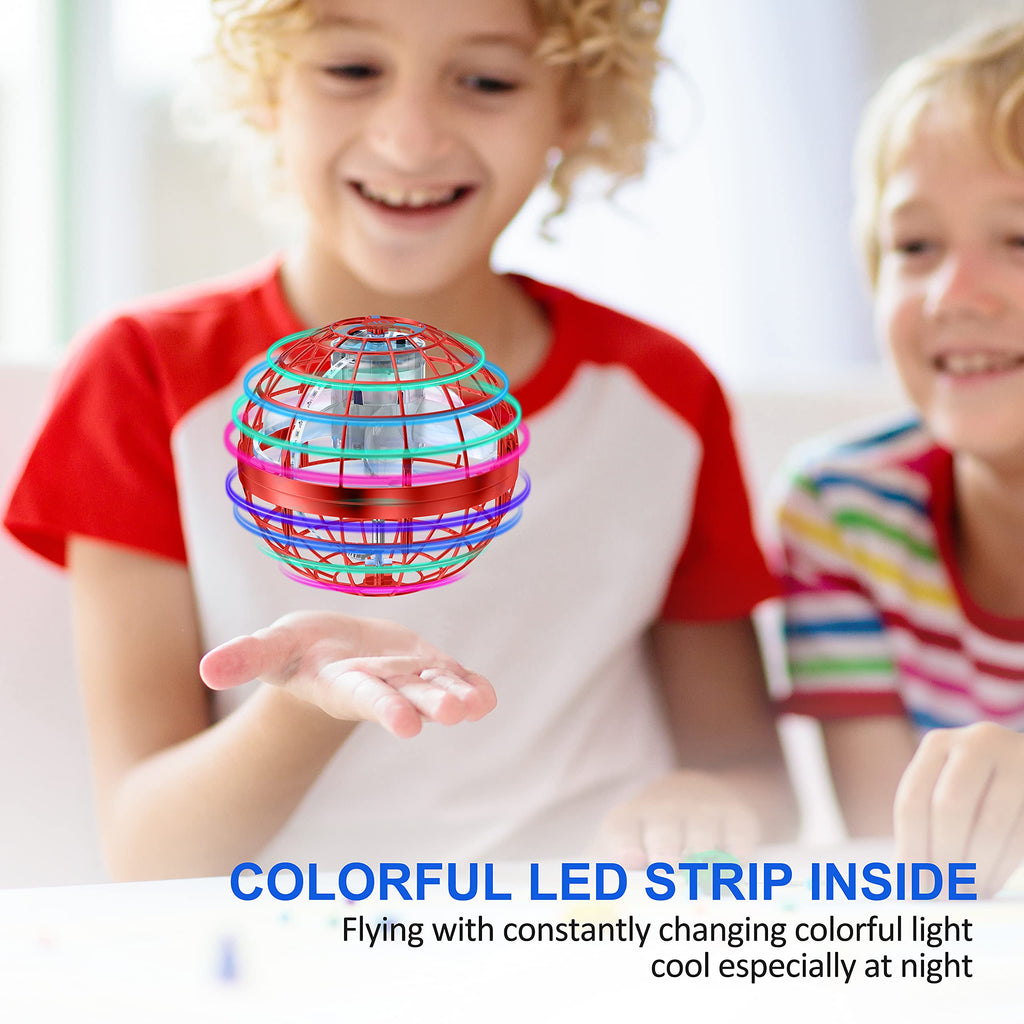 2025 Flying Orb Ball Toy,Cosmic Globe Boomerang Hover Ball Galactic Fidget Spinner, Hand Drone Orbit, Cool Toys Gift for 6 7 8 9 10+ Year Old Boys Girls Teens Outdoor Toys(Pink)