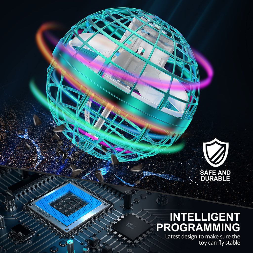 2025 Flying Orb Ball Toy,Cosmic Globe Boomerang Hover Ball Galactic Fidget Spinner, Hand Drone Orbit, Cool Toys Gift for 6 7 8 9 10+ Year Old Boys Girls Teens Outdoor Toys(Pink)