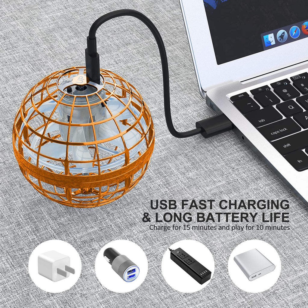 2025 Flying Orb Ball Toy,Cosmic Globe Boomerang Hover Ball Galactic Fidget Spinner, Hand Drone Orbit, Cool Toys Gift for 6 7 8 9 10+ Year Old Boys Girls Teens Outdoor Toys(Pink)