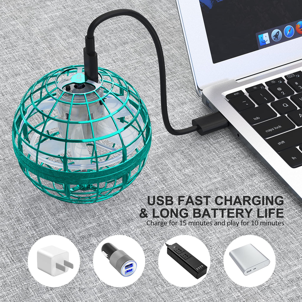 2025 Flying Orb Ball Toy,Cosmic Globe Boomerang Hover Ball Galactic Fidget Spinner, Hand Drone Orbit, Cool Toys Gift for 6 7 8 9 10+ Year Old Boys Girls Teens Outdoor Toys(Pink)